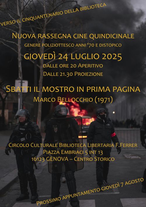 Rassegna cinematografica quindicinale
