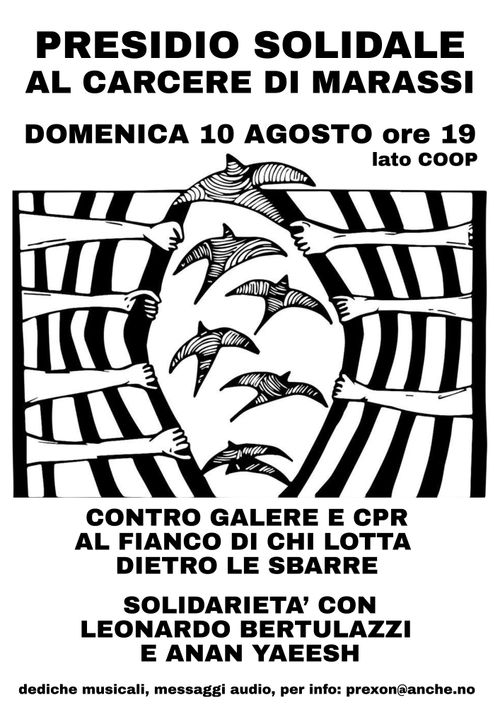 Presidio sotto il carcere di Marassi