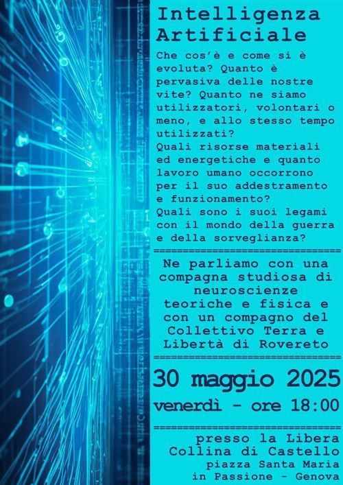 Incontro su intelligenza artificiale e sorveglianza