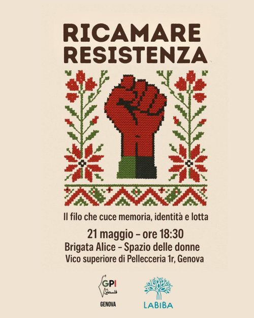 Ricamare Resistenza
Il filo che cuce memoria, identità e lotta