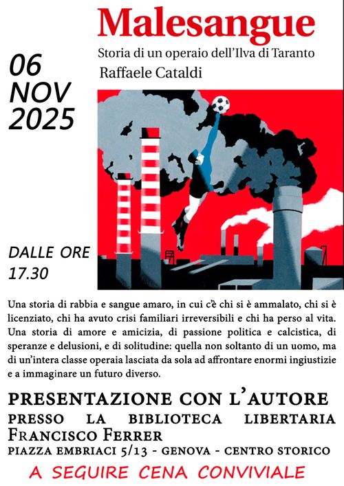 Malesangue - Storia di un operaio dell'Ilva di Taranto