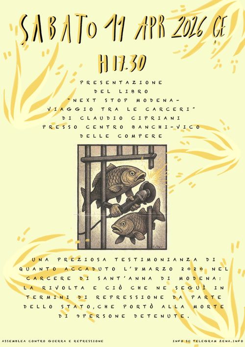 Presentazione "Next stop Modena - viaggio tra le carceri"